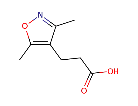 Molecular Structure of 116423-07-5 (3-(3,5-DIMETHYL-ISOXAZOL-4-YL)-PROPIONIC ACID)