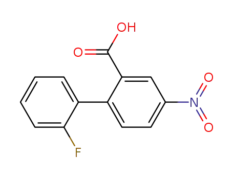 Molecular Structure of 602295-92-1 (2'-fluoro-4-nitro-biphenyl-2-carboxylic acid)