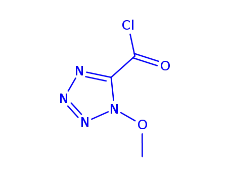 1H-테트라졸-5-카르보닐 클로라이드, 1-메톡시-(9CI)