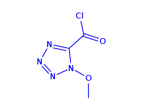 1H-Tetrazole-5-carbonyl chloride, 1-methoxy- (9CI)
