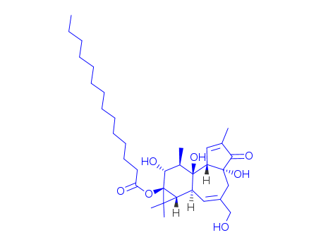 Tetradecanoic acid,(1aR,1bS,4aR,7aS,7bS,8R,9R,9aS)-1,1a,1b,4,4a,5,7a,7b,8,9-decahydro-4a,7b,9-trihydroxy-3-(hydroxymethyl)-1,1,6,8-tetramethyl-5-oxo-9aH-cyclopropa[3,4]benz[1,2-e]azulen-9a-ylester