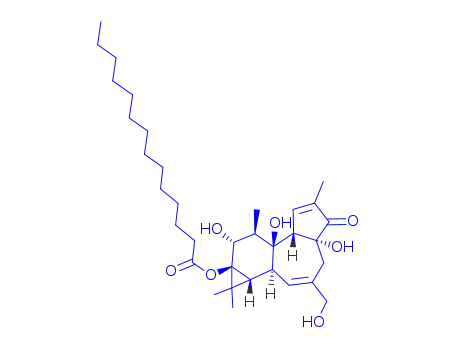 Molecular Structure of 115905-51-6 (PHORBOL 13-MYRISTATE)