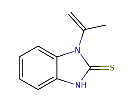 Molecular Structure of 115430-82-5 (2H-Benzimidazole-2-thione,1,3-dihydro-1-(1-methylethenyl)-(9CI))