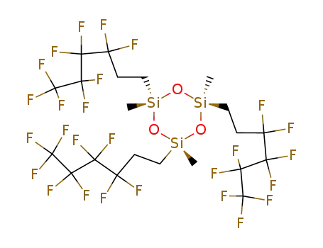 2,4,6-Trimethyl-2,4,6-tris-(3,3,4,4,5,5,6,6,6-nonafluoro-hexyl)-[1,3,5,2,4,6]trioxatrisilinane