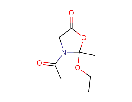 Molecular Structure of 798569-21-8 (5-Oxazolidinone,  3-acetyl-2-ethoxy-2-methyl-)