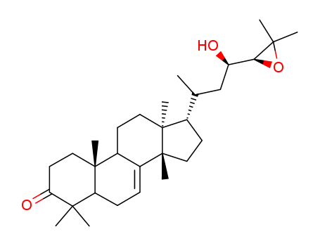 Lanost-7-en-3-one,24,25-epoxy-23-hydroxy-, (13a,14b,17a,20S,23R,24S)-