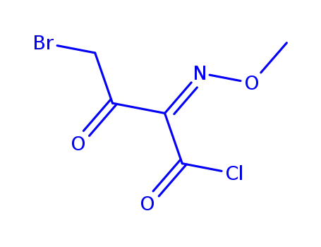 Molecular Structure of 115922-43-5 (4-BROMO-2-(METHOXYIMINO)-3-OXOBUTYRYLCHLORIDE)