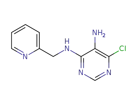 Molecular Structure of 116062-19-2 (6-chloro-N4-(pyridin-2-ylmethyl)pyrimidine-4,5-diamine)