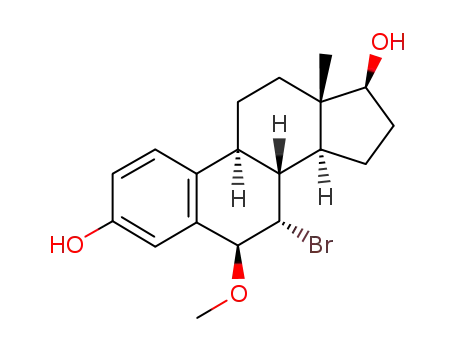 Molecular Structure of 115375-37-6 (6-methoxy-7-bromoestradiol)