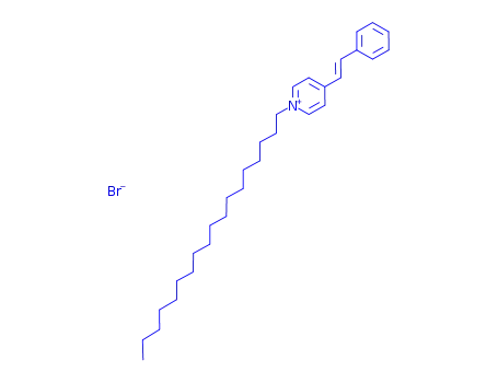 Molecular Structure of 126115-86-4 (N-N-OCTADECYL-4-STILBAZOLE BROMIDE)