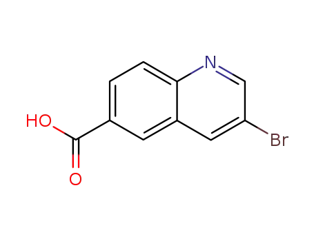 Molecular Structure of 205114-14-3 (3-Bromoquinoline-6-carboxylic acid)