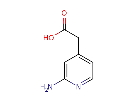 Molecular Structure of 887580-47-4 (2-Amino-4-pyridineacetic acid)