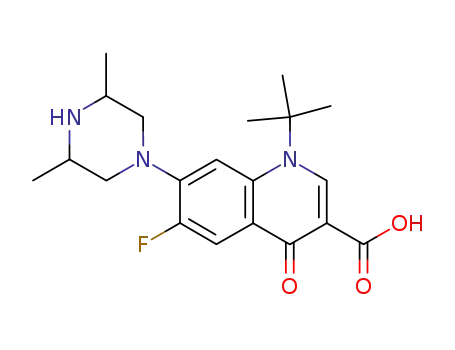 1-tert-Butyl-7-(3,5-dimethyl-piperazin-1-yl)-6-fluoro-4-oxo-1,4-dihydro-quinoline-3-carboxylic acid