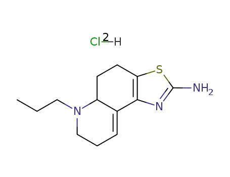 Molecular Structure of 115689-19-5 (6-propyl-4,5,5a,6,7,8-hexahydrothiazolo(4,5-f)quinolin-2-amine)