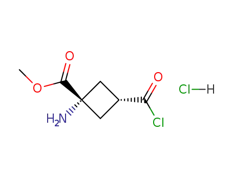 1-Amino-3-chlorocarbonyl-cyclobutanecarboxylic acid methyl ester; hydrochloride