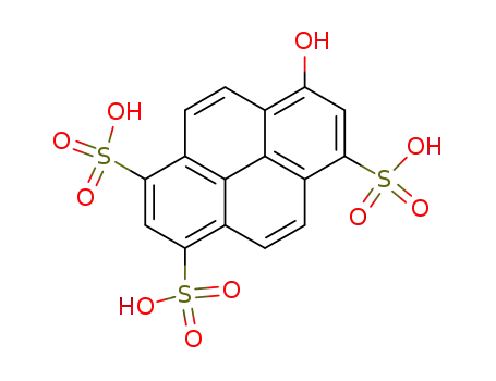 Molecular Structure of 27928-00-3 (8-Hydroxypyrene-1,3,6-trisulfonicacidtrisodiumsalt)
