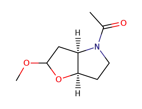 methyl 3,6-acetylepimino-2,3,5,6-tetradeoxy-(α,β)-D-threo-hexofuranoside