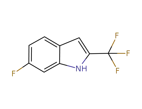 Molecular Structure of 932014-36-3 (6-FLUORO-2-TRIFLUOROMETHYLINDOLE)