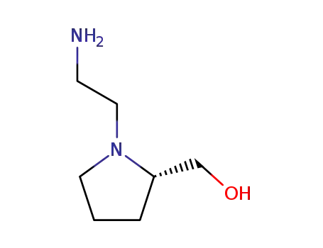 Molecular Structure of 115531-70-9 ((S)-[1-(2-Aminoethyl)pyrrolidin-2-yl]-methanol)