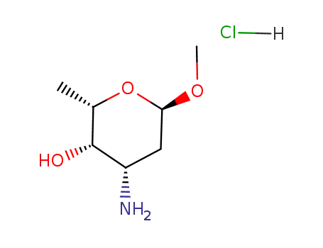 Molecular Structure of 115388-97-1 (METHYL BETA-L-DAUNOSAMINIDE HYDROCHLORIDE)