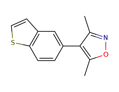 Molecular Structure of 1158208-69-5 (Isoxazole, 4-benzo[b]thien-5-yl-3,5-diMethyl-)