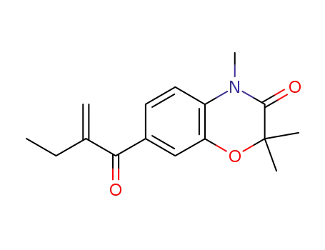 2,2,4-trimethyl-7-(2-methylene-1-oxobutyl)-2H-1,4-benzoxazin-3(4H)-one