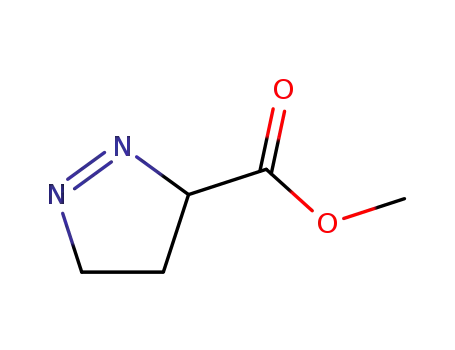 Molecular Structure of 126416-41-9 (3H-Pyrazole-3-carboxylic acid, 4,5-dihydro-, methyl ester (9CI))