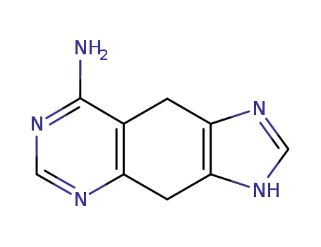 Molecular Structure of 115420-04-7 (1H-Imidazo[4,5-g]quinazolin-8-amine,4,9-dihydro-(9CI))