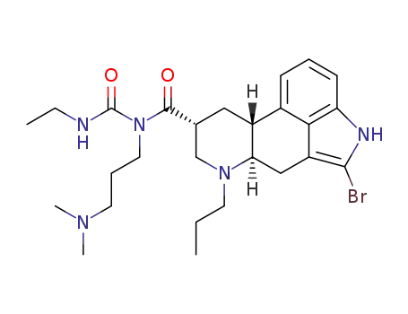 Ergoline-8-carboxamide, 2-bromo-N-(3-(dimethylamino)propyl)-N-((ethylamino)carbonyl)-6-propyl-, (8beta)-