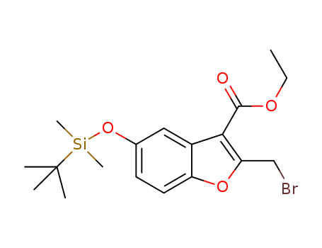 ethyl 2-(broMoMethyl)-5-(tert-butyldiMethylsilyloxy)benzofuran-3-carboxylate