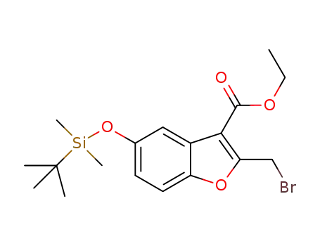 ethyl 2-(broMoMethyl)-5-(tert-butyldiMethylsilyloxy)benzofuran-3-carboxylate