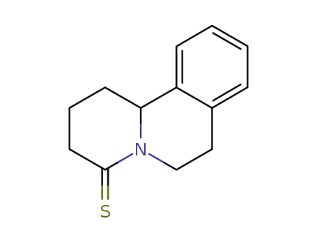 Molecular Structure of 115757-45-4 (4H-Benzo[a]quinolizine-4-thione,  1,2,3,6,7,11b-hexahydro-)