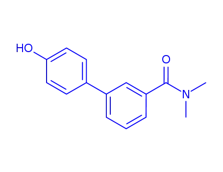Molecular Structure of 1261896-44-9 (4-[3-(N,N-DiMethylaMinocarbonyl)phenyl]phenol)