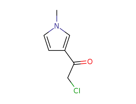Molecular Structure of 126624-55-3 (Ethanone, 2-chloro-1-(1-methyl-1H-pyrrol-3-yl)- (9CI))
