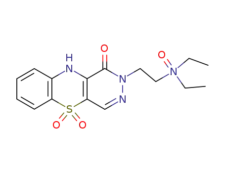 Molecular Structure of 126598-48-9 (2-{2-[ethyl(hydroxy)amino]butyl}-2,3-dihydro-1H-pyridazino[4,5-b][1,4]benzothiazin-1-one 5,5-dioxide)