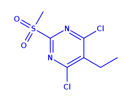 2-Methylsulfonyl-4,6-dichloro-5-ethylpyriMidine  Cas no.1263314-16-4 98%
