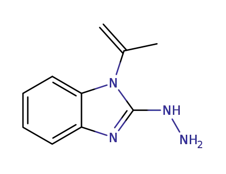 2H-Benzimidazol-2-one,1,3-dihydro-1-(1-methylethenyl)-,hydrazone(9CI)