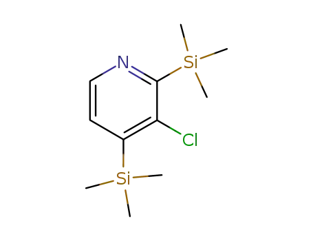 피리딘, 3-클로로-2,4-비스(트리메틸실릴)-(9CI)