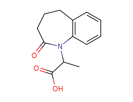 Molecular Structure of 115706-39-3 (1H-1-Benzazepine-1-acetic  acid,  2,3,4,5-tetrahydro--alpha--methyl-2-oxo-)