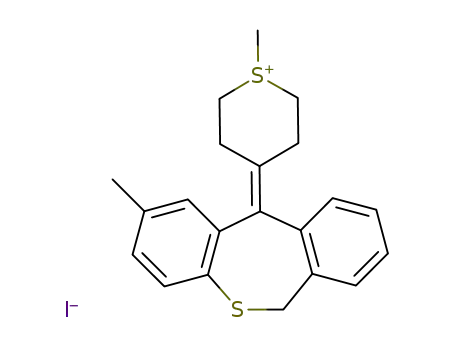 1-Methyl-4-(2-methyl-6,11-dihydrodibenzo(b,e)thiepin-11-ylidene)tetrahydrothiopyranium iodide
