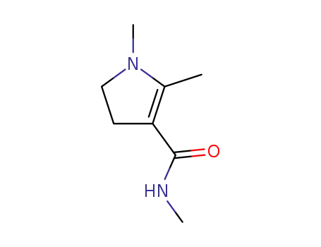 Molecular Structure of 116195-46-1 (1H-Pyrrole-3-carboxamide,4,5-dihydro-N,1,2-trimethyl-(9CI))