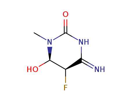 2-1H-PYRIMIDINONE,4-AMINO-5-FLUORO-5,6-DIHYDRO-6-HYDROXY-1-METHYL-,CIS-