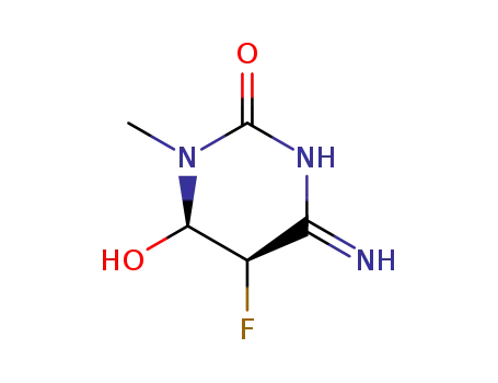 2(1H)-Pyrimidinone,4-amino-5-fluoro-5,6-dihydro-6-hydroxy-1-methyl-,cis-