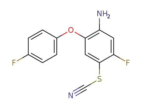 4-アミノ-2-フルオロ-5-(p-フルオロフェノキシ)フェニルチオシアナート