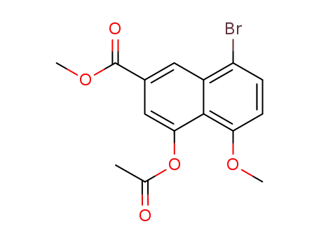 methyl 4-acetoxy-8-bromo-5-methoxy-naphthalene-2-carboxylate