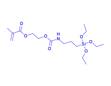 Molecular Structure of 115396-93-5 (o-(Methacryloxyethyl)-N-(triethoxysilylpropyl)urethane)