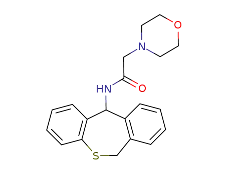 Molecular Structure of 117125-33-4 (N-(6,11-dihydrodibenzo[b,e]thiepin-11-yl)-2-(4-morpholinyl)acetamide)