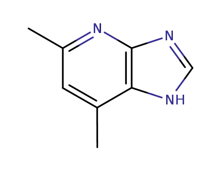 Molecular Structure of 116599-55-4 (Imidazo[4,5-b]pyridine, 5,7-dimethyl- (6CI,9CI))