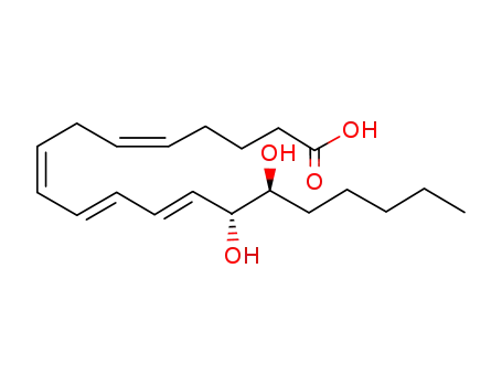 Molecular Structure of 77667-09-5 ((5Z,8Z,11Z)-14,15-dihydroxyicosa-5,8,11-trienoic acid)