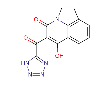 6-hydroxy-5-(1H-tetraazol-5-ylcarbonyl)-1,2-dihydro-4H-pyrrolo[3,2,1-ij]quinolin-4-one
